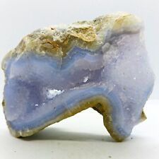 Blue Lace agate geode large raw rare blue lace agate crystal specimen with druzy picture