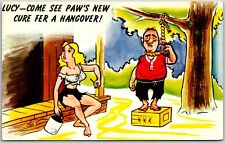 Come See Paw's New Cure Fer A Hangover, Comic - Postcard picture