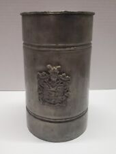 Vintage Pewter Pitcher W Family Crest Marked C650 8