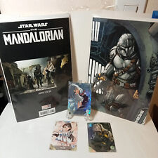 Star Wars: The Mandalorian Issue #3 VARIANT SET + 3 GODDESS STORY CARDS picture