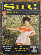 Sir Magazine March 1964-cheesecake pix-pulp thrills-John Profumo picture