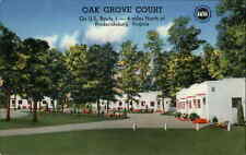 Fredericksburg Virginia VA Oak Grove Court c1950s-60s Postcard picture