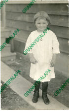 Real Photo Postcard-Cute Little Girl-Locket-Standing picture