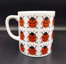 Vintage Viking Glass Ladybug All Over Print Mug 10oz RARE Insect Coffee Mug  picture