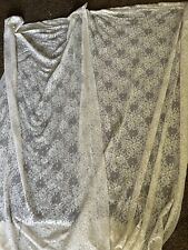 vintage white lace curtains picture