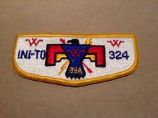 Ini-To OA Lodge 324 Old Mint Scout Flap Patch picture
