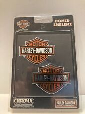 New Chroma Harley Davidson Motorcycles Domed Emblemz 5507 picture