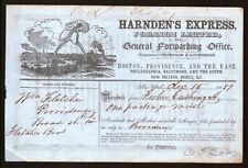1851 Harnden's Express - General Forwarding Office NY - SPECTACULAR  Letter Head picture