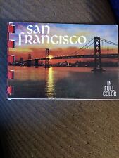 Vintage San Francisco, California Souvenir 7 Full Color Photo Album Book 1960s picture