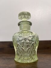 Antique Imperial Glass Yellow Nucut EAPG Perfume Bottle picture