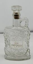VINTAGE OLD FORESTER EMPTY GLASS DECANTER BOTTLE W/ STOPPER picture