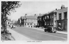 POSTCARD SURREY - CAMBERLEY - LONDON RD - ANIMATED SCENE - CARS TUCK picture