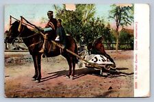 J96/ Native American Indian Postcard c1910 U.S. Mail Carrier Horse 121 picture