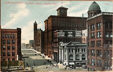 Omaha Nebraska Farnam Street Looking West Antique Postcard 1908 picture