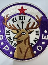 Vintage Elks Lodge BPOE Jacket Patch Benevolent Protective Order of Elks 5” picture