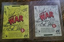 1938 GUM INC  HORRORS OF WAR  Pack WAX WRAPPER X2 Diff Color Variations Rarities picture