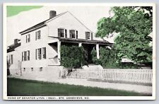 Ste Genevieve Missouri~Senator Lynn 1823 Home~Green Tint~Vintage Postcard picture