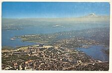 Aerial View University of Washington Campus Seattle Washington WA Vtg Postcard picture