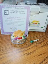 Cooking Club Of America Porcelain Collectible Box Festive Feast Hinged Box picture