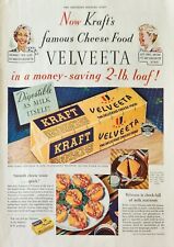1939 Kraft cheese Velvetta Vintage Ad Money saving 2 lb loaf picture