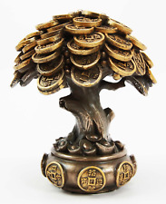Ebros Feng Shui Gold Tree Statue Golden Money Coin Tree of Wealth and Abundance picture