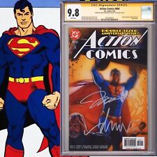 CGC 9.8 SS Action Comics #800 signed by Drew Struzan & Jim Lee Superman 2003 picture