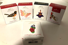 Lot Of 5 Hallmark Keepsake Ornaments 2020, 2021, 2022 New in Original Boxes picture