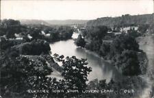 1952 RPPC Elkader from Lovers Leap,Turkey River,IA Clayton County Iowa Postcard picture