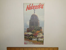 1987 1988 Nebraska State Highway Travel Road Map - Attractions / Radio Stations picture