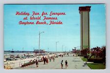 Daytona Beach FL-Florida, Looking South From Band Shell, Vintage c1971 Postcard picture