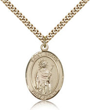 Saint Grace Medal For Men - Gold Filled Necklace On 24 Chain - 30 Day Money ... picture