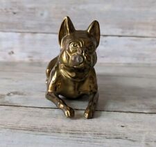 Antique Jennings Brothers JB 14-39 French Bulldog Gilt Spelter Paperweight picture
