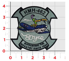 MARINE CORPS HMH-462 HEAVY HAULERS 80 ANNIVERSARY EMBROIDERED HOOK & LOOP PATCH picture