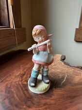 Rare Vintage Girl Playing Flute Hummel-like Figurine  picture