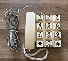 RETRO MCM UNTESTED VTG Jumbo Large square Button Phone Desk Wall Webcor 70s 80s picture