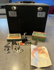 1951 Singer 221 Featherweight Sewing Machine plus Extra Attachments Tested Works picture