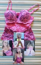 Michelle Baena Playboy sexy 1 pc Lingerie/ with 4 signed photos picture