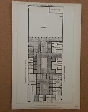 Antique Architects print Plan Of The House Of Pansa Pompeii The builder picture