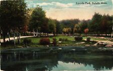 Lincoln Park Landscape DULUTH Minnesota Postcard picture