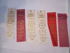 (11) 1962 & 1963 STATE FAIR OF TEXAS WINNER'S RIBBONS - ANTIQUES - OFC-D picture