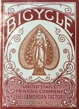 Bicycle Red Autobike No. 1 Playing Cards USA Russell Morgan Deck Of Cards NEW picture