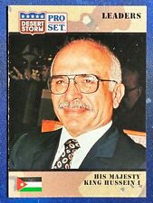 1991 Desert Storm Pro Set Leaders #71 His Majesty King Hussein I picture