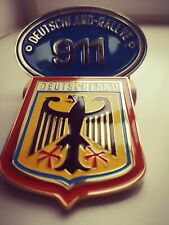 2X GERMAN CAR RALLY badge COMPATIBLE WITH Porsche 901 930 964 993-fits grille picture