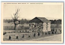c1940 Old Powder Magazine Bemis Heights New York Saratoga Battlefield Postcard picture