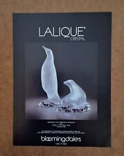 Vintage Lalique Cristal - Mawson Emperor Penquin - Ooglit Sea Lion - 1992 Art AD picture