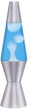 WB   Lava® Lamp 11.5'' - White Wax/Blue Liquid/Silver Base & Cap picture