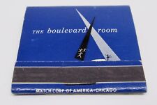 The Boulevard Room The Conrad Hilton Chicago illinois FULL Matchbook picture