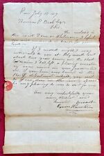 1814 STAMPLESS COVER/LETTER- CYRUS HAMLIN, PARIS, ME TO THOMAS P. BEALE, LAWYER picture