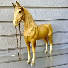 💥 Breyer # 57 PALOMINO Western Horse 💥 Chain Reins Gold Accents ~ No Saddle 💥 picture