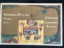 Whale Kendall Soapine Laundry Soap Vintage trade card 1880s spider - Prisoner picture